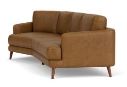Zane 4 Seater Leather Sofa - 6