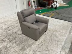 Fabric Electric Recliner Armchair - 3
