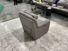 Fabric Electric Recliner Armchair - 4