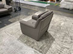 Fabric Electric Recliner Armchair - 5