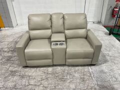 Encore 2 Seater Electric Leather Recliner Loveseat with 2 Cupholders - 5