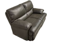 2 Seater Leather Sofa - 2