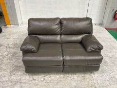 2 Seater Leather Sofa - 6