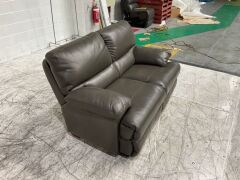 2 Seater Leather Sofa - 3