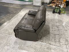 2 Seater Leather Sofa - 5
