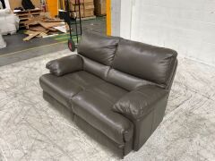2 Seater Leather Sofa - 7