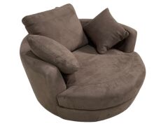 Snuggle Fabric Swivel Chair