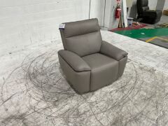 Leather Electric Recliner Armchair - 3