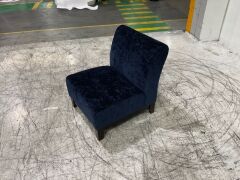 Fabric Armless Occasional Chair - 3