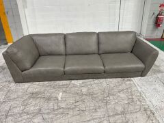 3 Seater Leather Sofa - 2