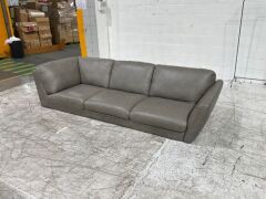 3 Seater Leather Sofa - 3