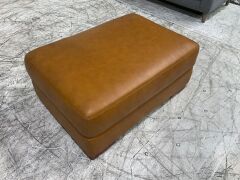 Melbourne Leather Ottoman - 6