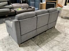 3 Seater Fabric Electric Recliner Sofa - 4