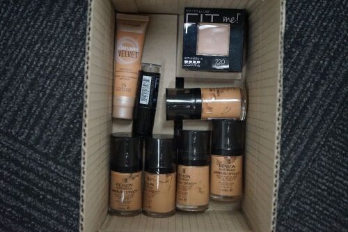 Various Foundations Natural Beige including Rimmel and Maybelline 9 items