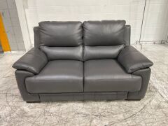 Rhodes 2 Seater Leather Sofa - 2