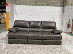 Leroy 3 Seater Leather Sofa - 2