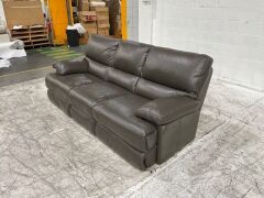 Leroy 3 Seater Leather Sofa - 3