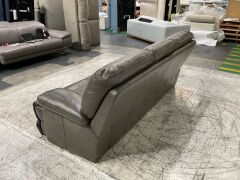 Leroy 3 Seater Leather Sofa - 4