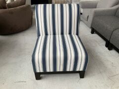 Harper Armless Fabric Chair - 2