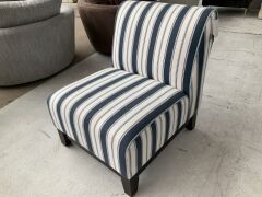 Harper Armless Fabric Chair - 3