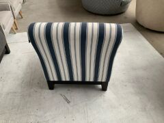 Harper Armless Fabric Chair - 5