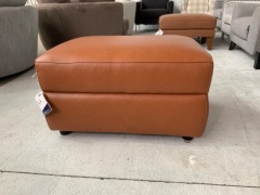 Dion Leather Ottoman - 2