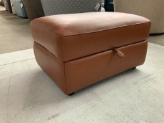 Dion Leather Ottoman - 3