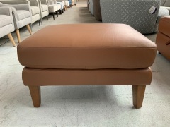 Felix Leather Ottoman - 2