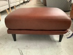 Felix Leather Ottoman - 7