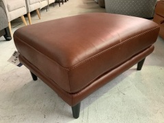 Felix Leather Ottoman - 9