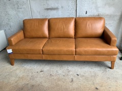 Partial refund Felix 3 Seater Leather Sofa - 8