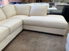 Melbourne 3 Seat Leather Corner Sofa with Terminal - 9