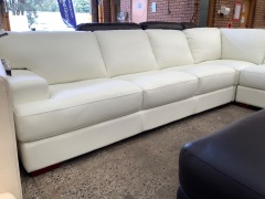 Melbourne Leather 4 Seater Corner Modular with Terminal - 8