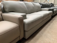 Melbourne 3 Seater Leather Sofa - 6