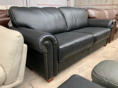 Cambridge 3 Seater Leather Sofa - 7