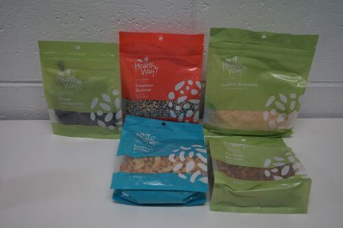 Various Healthy Way Nuts & Seens incl. Cashews, Lecithin Granules, Almonds, 14 Packets
