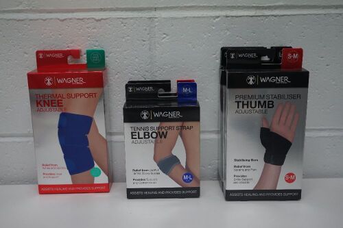 Various Wagner Body Science Premium Support Thumb, Elbow & Knee (Thermal), Assorted Sizes