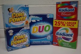 Various Washing Powder including Radiant, Duo and Cold Power