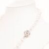 Lovely Single Strand Of Japanese Semi Baroque Akoya Pearls On White Silk. - 2