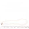 Lovely Single Strand Of Japanese Semi Baroque Akoya Pearls On White Silk. - 3