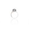 Black Pearl And Cubic Zirconia Sterling Silver Ring - 2