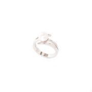 White Pearl Sterling Silver Ring - 3