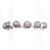 Single Strand Black White Freshwater Pearl Bracelet