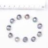 Single Strand Black White Freshwater Pearl Bracelet - 4