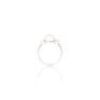 White Pearl And Black Cubic Zirconia Sterling Silver Ring - 2