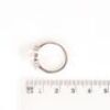 White Pearl And Black Cubic Zirconia Sterling Silver Ring - 5