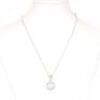 Natural Freshwater Pearl & CZ Set Silver Necklace And Pendant