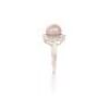 Natural lavender Freshwater Pearl & CZ Set Ring - 4