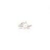 White Pearl And Cubic Zirconia Sterling Silver Ring