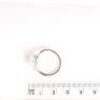 White Pearl And Cubic Zirconia Sterling Silver Ring - 5